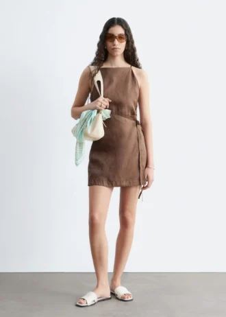 Mini-robe en lin