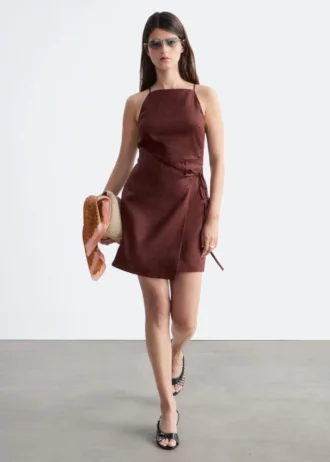 Mini-robe en lin