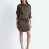 Mini-robe en satin à nouer