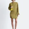 Mini-robe en satin à nouer