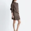 Mini-robe en satin à nouer