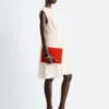 Mini-robe en soie froncée