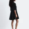 Mini-robe à manches volumineuses
