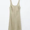 Mini-robe nuisette en satin