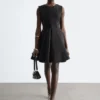 Mini-robe plissée