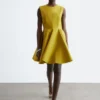 Mini-robe plissée