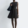 Mini-robe plissée