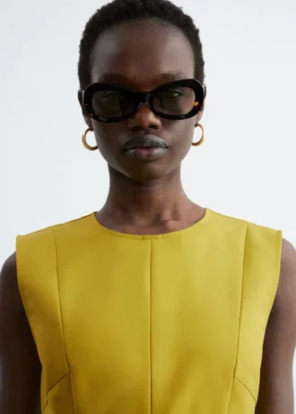 Mini-robe plissée