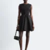 Mini-robe plissée