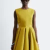 Mini-robe plissée
