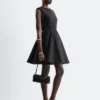 Mini-robe plissée