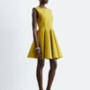 Mini-robe plissée