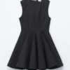 Mini-robe plissée