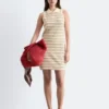 Mini-robe polo en coton rayé