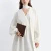 Mini-robe portefeuille avec détail foulard