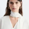 Mini-robe portefeuille avec détail foulard