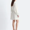 Mini-robe portefeuille avec détail foulard