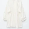 Mini-robe portefeuille avec détail foulard