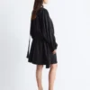 Mini-robe portefeuille avec détail foulard