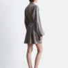 Mini-robe portefeuille en soie