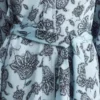 Mini-robe portefeuille à fleurs
