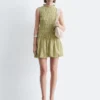 Mini-robe smockée
