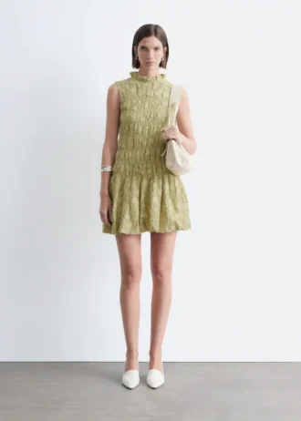 Mini-robe smockée