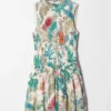 Mini-robe smockée