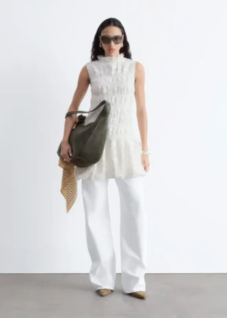 Mini-robe smockée