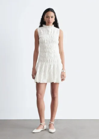 Mini-robe smockée