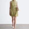 Mini-robe smockée
