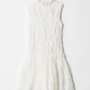 Mini-robe smockée
