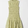 Mini-robe smockée