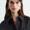 Mini-robe évasée à cordon de serrage