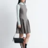 Mini-robe évasée en laine