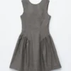 Mini-robe évasée en laine