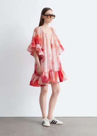 Mini-robe à volants