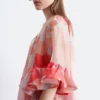 Mini-robe à volants
