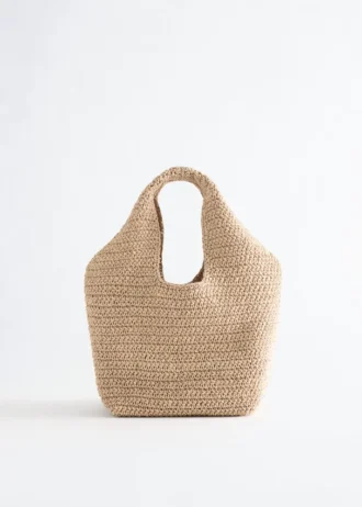 Mini sac fourre-tout en paille de papier