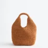Mini sac fourre-tout en paille de papier