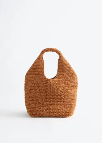 Mini sac fourre-tout en paille de papier
