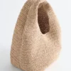 Mini sac fourre-tout en paille de papier