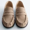 Mocassins en cuir