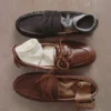 Mocassins en cuir