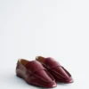 Mocassins en cuir à bout carré