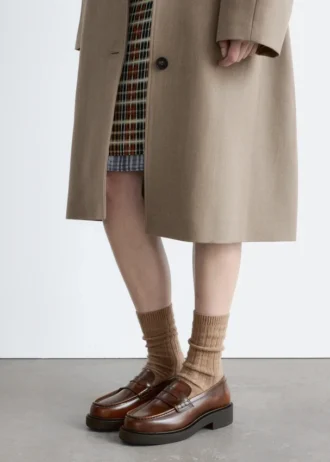 Mocassins en cuir épais