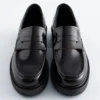 Mocassins en cuir épais