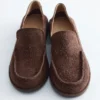 Mocassins à talon souple