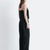 Pantalon ajusté en laine mélangée