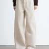 Pantalon ample décontracté en coton